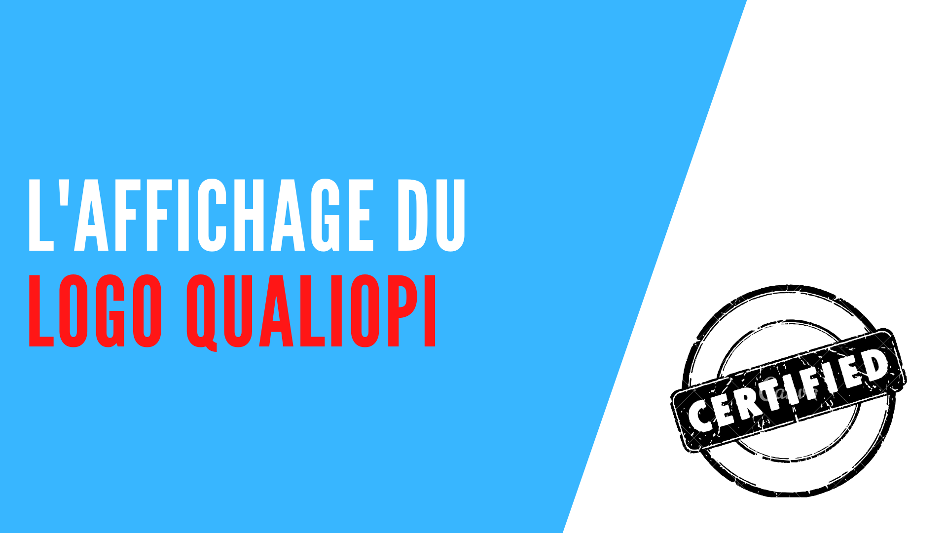 You are currently viewing L’affichage du logo Qualiopi